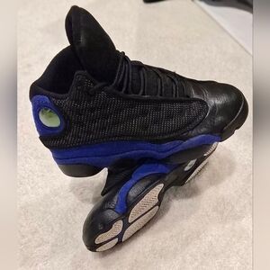 Jordan 13 Blue and Black Sneakers
